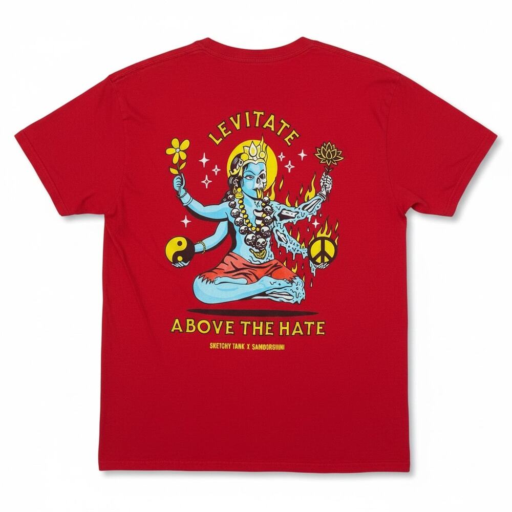 Sketchy Tank x Samborghini Above the Hate Red T Shirt Tee Lurking Class Men’s M
